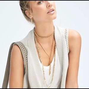 Stella & Dot Aven lariat necklace with choker